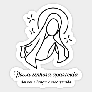 Our Lady of Aparecida (Nossa Senhora da Conceição Aparecida) 10B Sticker